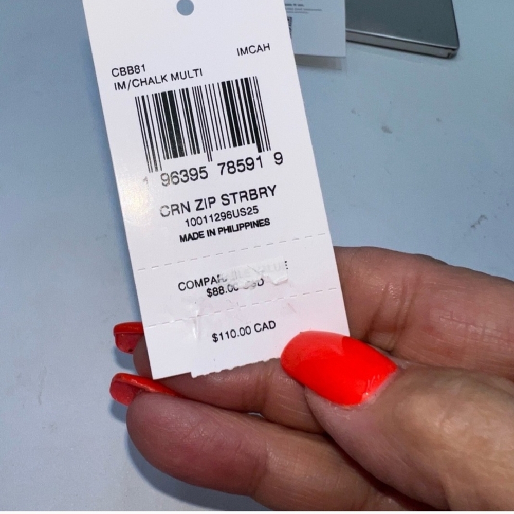 Coach Strawberry Print Wristlet - Picture 8 of 9